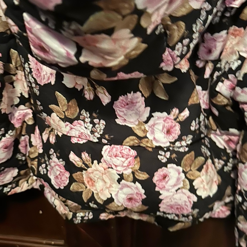 For Love and Lemons Floral Puffer Jacket - Picture 9 of 9